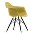 Cadeira de Braços Plástica Eames DAW / Base Ácer Preto